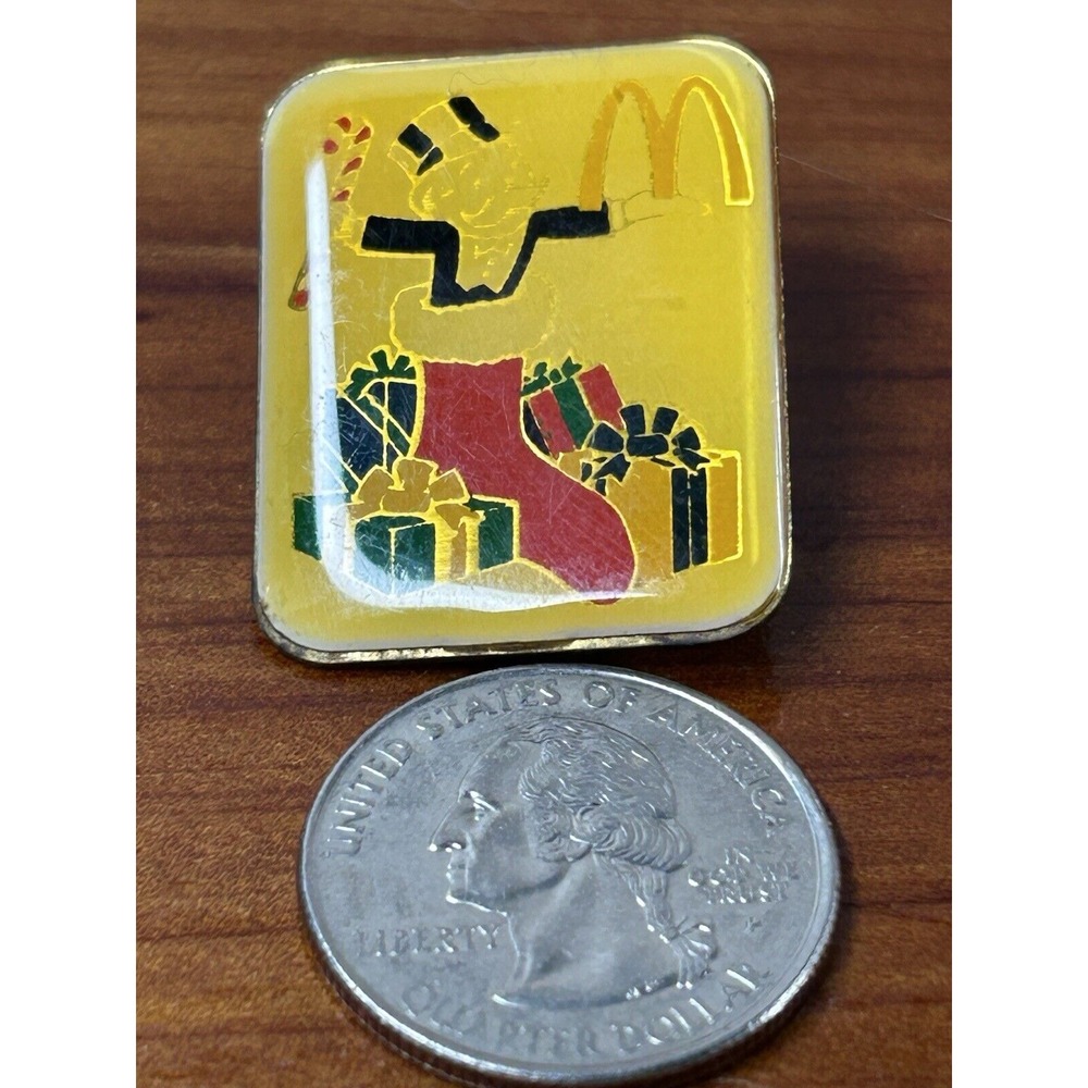 McDonald's Monopoly Man Money Tree 1995 Tonka Pin Brooch Sealed New - 1.25" - Picture 3 of 3